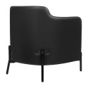 King Home Fotel VENICE BLACK czarny PU / pepitka King Home Fotel VENICE BLACK czarny PU / pepitka