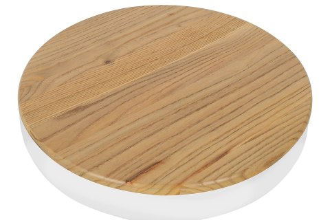 KRZESŁO STOŁEK BAROWY HOKER VOLT REGULOWANY BIAŁY / NATURALNY King Home METAL SIEDZISKO DREWNIANE Z PODNÓŻKIEM KRZESŁO STOŁEK BAROWY HOKER VOLT REGULOWANY BIAŁY / NATURALNY King Home METAL SIEDZISKO DREWNIANE Z PODNÓŻKIEM