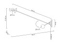 Moosee MOOSEE lampa ścienna GEAR czarna Moosee MOOSEE lampa ścienna GEAR czarna