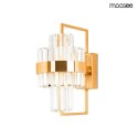 LAMPA ŚCIENNA KINKIET IMPERO LED stal ZŁOTA klosz KRYSZTAŁ Moosee MOOSEE LAMPA ŚCIENNA KINKIET IMPERO LED stal ZŁOTA klosz KRYSZTAŁ Moosee MOOSEE