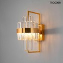 LAMPA ŚCIENNA KINKIET IMPERO LED stal ZŁOTA klosz KRYSZTAŁ Moosee MOOSEE LAMPA ŚCIENNA KINKIET IMPERO LED stal ZŁOTA klosz KRYSZTAŁ Moosee MOOSEE