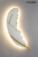 LAMPA ŚCIENNA KINKIET LED PIÓRKO 65 żywica BIAŁO / ZŁOTA Moosee MOOSEE MOŻLIWOŚĆ ZMIANY BARWY ŚWIATŁA LAMPA ŚCIENNA KINKIET LED PIÓRKO 65 żywica BIAŁO / ZŁOTA Moosee MOOSEE MOŻLIWOŚĆ ZMIANY BARWY ŚWIATŁA