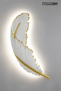 LAMPA ŚCIENNA KINKIET LED PIÓRKO 65 żywica BIAŁO / ZŁOTA Moosee MOOSEE MOŻLIWOŚĆ ZMIANY BARWY ŚWIATŁA LAMPA ŚCIENNA KINKIET LED PIÓRKO 65 żywica BIAŁO / ZŁOTA Moosee MOOSEE MOŻLIWOŚĆ ZMIANY BARWY ŚWIATŁA