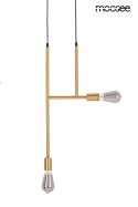 LAMPA WISZĄCA RIVA 2 ZŁOTA METALOWA E27 Moosee MOOSEE LAMPA WISZĄCA RIVA 2 ZŁOTA METALOWA E27 Moosee MOOSEE