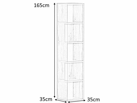 SIGNAL REGAŁ NAROŻNY TIKI DĄB WOTAN / ANTRACYT 165X35 PŁYTA LAMINOWANA SIGNAL REGAŁ NAROŻNY TIKI DĄB WOTAN / ANTRACYT 165X35 PŁYTA LAMINOWANA
