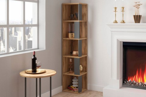 SIGNAL REGAŁ NAROŻNY TIKI DĄB WOTAN / ANTRACYT 165X35 PŁYTA LAMINOWANA SIGNAL REGAŁ NAROŻNY TIKI DĄB WOTAN / ANTRACYT 165X35 PŁYTA LAMINOWANA