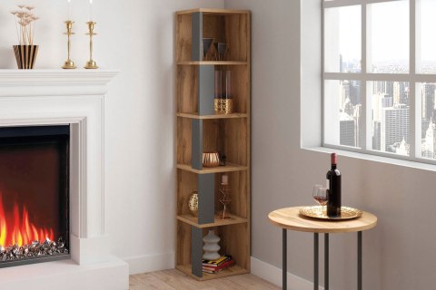 SIGNAL REGAŁ NAROŻNY TIKI DĄB WOTAN / ANTRACYT 165X35 PŁYTA LAMINOWANA SIGNAL REGAŁ NAROŻNY TIKI DĄB WOTAN / ANTRACYT 165X35 PŁYTA LAMINOWANA