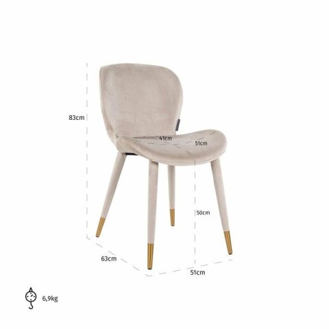 Richmond Interiors RICHMOND krzesło SARA beżowe Richmond Interiors RICHMOND krzesło SARA beżowe