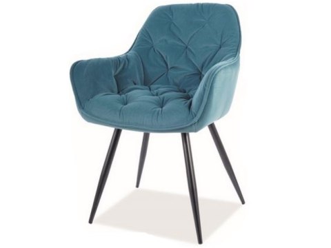 SIGNAL KRZESŁO CHERRY MATT VELVET 75 CZARNY STELAŻ / ZIELONY SIGNAL KRZESŁO CHERRY MATT VELVET 75 CZARNY STELAŻ / ZIELONY