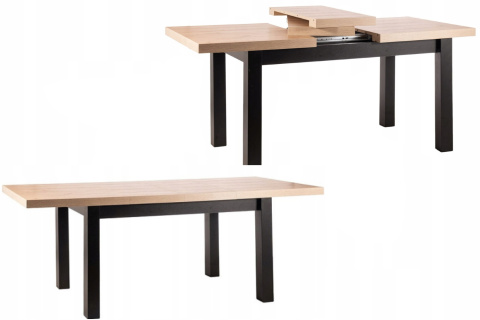 STÓŁ PRESTO ROZKŁADANY SIGNAL DĄB ARTISAN / CZARNY 140(218)X80 PROSTOKĄTNY PŁYTA LAMINOWANA BLAT I WKŁADKI POGRUBIANE PO BRZEGU STÓŁ PRESTO ROZKŁADANY SIGNAL DĄB ARTISAN / CZARNY 140(218)X80 PROSTOKĄTNY PŁYTA LAMINOWANA BLAT I WKŁADKI POGRUBIANE PO BRZEGU