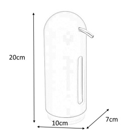 Umbra UMBRA dozownik do mydła PENGUIN - czarny z okienkiem wskazującym poziom płynu