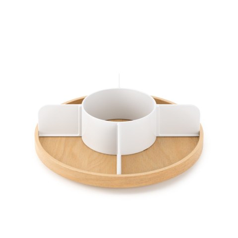 Umbra UMBRA organizer obrotowy 360 BELLWOOD LAZY SUSAN plastik drewno wyjmowane przegródki na kosmetyki lub akcesoria kuchenne Umbra UMBRA organizer obrotowy 360 BELLWOOD LAZY SUSAN plastik drewno wyjmowane przegródki na kosmetyki lub akcesoria kuchenne