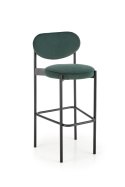 HOKER KRZESŁO BAROWE H108 tapicerka CIEMNY ZIELONY VELVET HALMAR STELAŻ STAL malowana proszkowo CZARNY do kuchni do lokalu HOKER KRZESŁO BAROWE H108 tapicerka CIEMNY ZIELONY VELVET HALMAR STELAŻ STAL malowana proszkowo CZARNY do kuchni do lokalu