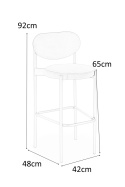 HOKER KRZESŁO BAROWE H108 tapicerka CIEMNY ZIELONY VELVET HALMAR STELAŻ STAL malowana proszkowo CZARNY do kuchni do lokalu HOKER KRZESŁO BAROWE H108 tapicerka CIEMNY ZIELONY VELVET HALMAR STELAŻ STAL malowana proszkowo CZARNY do kuchni do lokalu