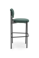 HOKER KRZESŁO BAROWE H108 tapicerka CIEMNY ZIELONY VELVET HALMAR STELAŻ STAL malowana proszkowo CZARNY do kuchni do lokalu HOKER KRZESŁO BAROWE H108 tapicerka CIEMNY ZIELONY VELVET HALMAR STELAŻ STAL malowana proszkowo CZARNY do kuchni do lokalu