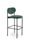 HOKER KRZESŁO BAROWE H108 tapicerka CIEMNY ZIELONY VELVET HALMAR STELAŻ STAL malowana proszkowo CZARNY do kuchni do lokalu HOKER KRZESŁO BAROWE H108 tapicerka CIEMNY ZIELONY VELVET HALMAR STELAŻ STAL malowana proszkowo CZARNY do kuchni do lokalu