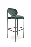HOKER KRZESŁO BAROWE H108 tapicerka CIEMNY ZIELONY VELVET HALMAR STELAŻ STAL malowana proszkowo CZARNY do kuchni do lokalu HOKER KRZESŁO BAROWE H108 tapicerka CIEMNY ZIELONY VELVET HALMAR STELAŻ STAL malowana proszkowo CZARNY do kuchni do lokalu