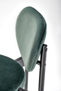 HOKER KRZESŁO BAROWE H108 tapicerka CIEMNY ZIELONY VELVET HALMAR STELAŻ STAL malowana proszkowo CZARNY do kuchni do lokalu HOKER KRZESŁO BAROWE H108 tapicerka CIEMNY ZIELONY VELVET HALMAR STELAŻ STAL malowana proszkowo CZARNY do kuchni do lokalu