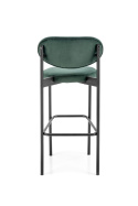 HOKER KRZESŁO BAROWE H108 tapicerka CIEMNY ZIELONY VELVET HALMAR STELAŻ STAL malowana proszkowo CZARNY do kuchni do lokalu HOKER KRZESŁO BAROWE H108 tapicerka CIEMNY ZIELONY VELVET HALMAR STELAŻ STAL malowana proszkowo CZARNY do kuchni do lokalu