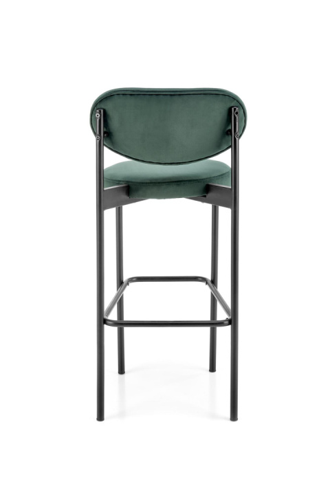 HOKER KRZESŁO BAROWE H108 tapicerka CIEMNY ZIELONY VELVET HALMAR STELAŻ STAL malowana proszkowo CZARNY do kuchni do lokalu HOKER KRZESŁO BAROWE H108 tapicerka CIEMNY ZIELONY VELVET HALMAR STELAŻ STAL malowana proszkowo CZARNY do kuchni do lokalu