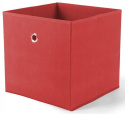 Halmar WINNY szuflada czerwony składany pojemnik, kosz, na zabawki, dokumenty, bieliznę, czapki, szaliki