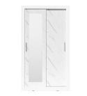SZAFA DWUDRZWIOWA Z LUSTREM MEBLAR BIAŁY LUX / MARMUR BIANCO IN BOX INBX120 SZAFA DWUDRZWIOWA Z LUSTREM MEBLAR BIAŁY LUX / MARMUR BIANCO IN BOX INBX120