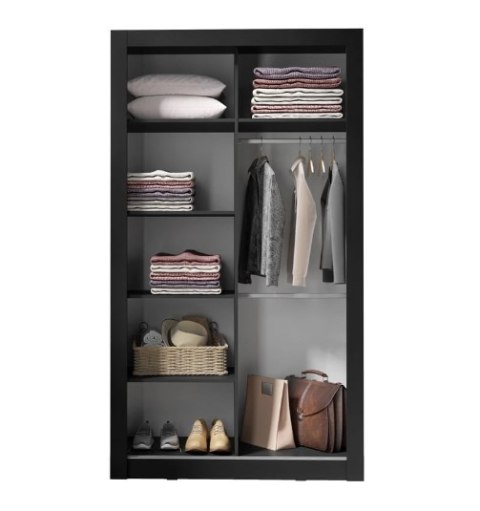 SZAFA Z LUSTREM CZARNY / BLACK ROYAL IN BOX INBX120 MEBLAR PŁYTA LAMINOWANA DRZWI PRZESUWNE DO SYPIALNI PRZEDPOKOJU DLA DZIECKA SZAFA Z LUSTREM CZARNY / BLACK ROYAL IN BOX INBX120 MEBLAR PŁYTA LAMINOWANA DRZWI PRZESUWNE DO SYPIALNI PRZEDPOKOJU DLA DZIECKA