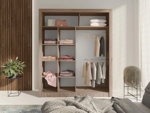 SZAFA Z LUSTREM DWUDRZWIOWA IN BOX INBX180 Meblar DĄB ESTANA UBRANIOWA DO POKOJU SYPIALNI PRZEDPOKOJU SZAFA Z LUSTREM DWUDRZWIOWA IN BOX INBX180 Meblar DĄB ESTANA UBRANIOWA DO POKOJU SYPIALNI PRZEDPOKOJU