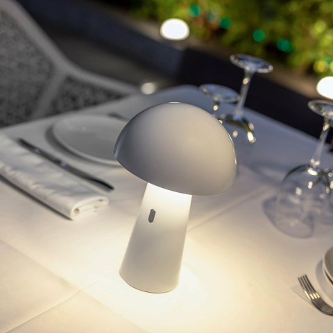 LAMPA BIURKOWA BIAŁA BEZPRZEWODOWA SHITAKE BLANCO New Garden NEW GARDEN DO WNĘTRZ I NA ZEWNĄTRZ LAMPA BIURKOWA BIAŁA BEZPRZEWODOWA SHITAKE BLANCO New Garden NEW GARDEN DO WNĘTRZ I NA ZEWNĄTRZ