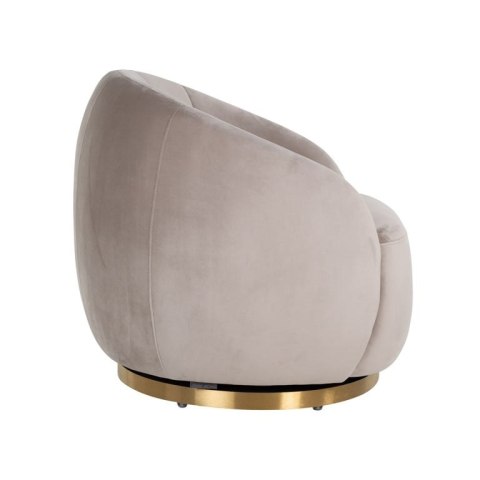 Richmond Interiors RICHMOND fotel obrotowy JAGO beżowy Richmond Interiors RICHMOND fotel obrotowy JAGO beżowy