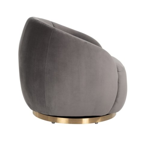 Richmond Interiors RICHMOND fotel obrotowy JAGO szary Richmond Interiors RICHMOND fotel obrotowy JAGO szary