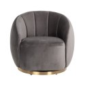 Richmond Interiors RICHMOND fotel obrotowy JAGO szary Richmond Interiors RICHMOND fotel obrotowy JAGO szary