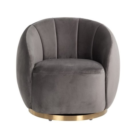 Richmond Interiors RICHMOND fotel obrotowy JAGO szary Richmond Interiors RICHMOND fotel obrotowy JAGO szary