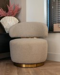 Richmond Interiors RICHMOND fotel obrotowy MAXIME piaskowy Richmond Interiors RICHMOND fotel obrotowy MAXIME piaskowy