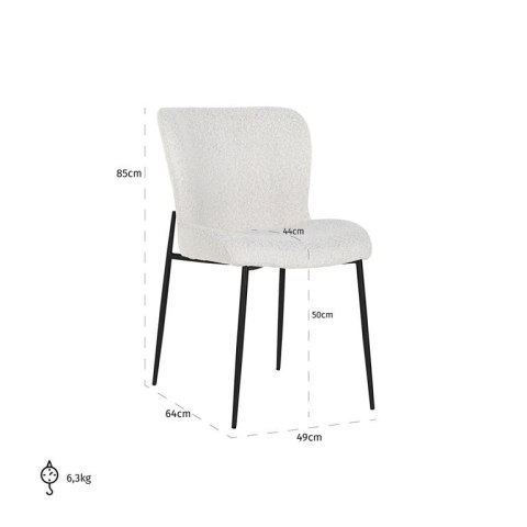 Richmond Interiors RICHMOND krzesło DARBY bouclé Richmond Interiors RICHMOND krzesło DARBY bouclé