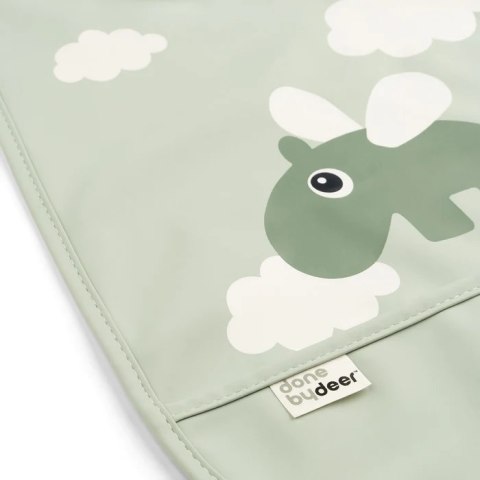 Done by Deer Done by Deer Śliniak z Kieszonką Happy Clouds Green Done by Deer Done by Deer Śliniak z Kieszonką Happy Clouds Green