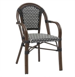 King Home Krzesło CAFE PARIS brązowe rattan