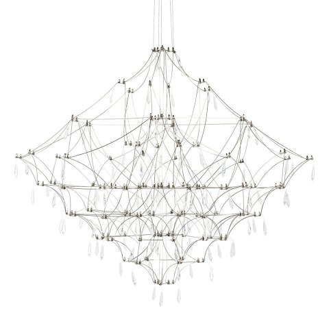 King Home Lampa wisząca CONSTELATION 200 - LED, stal szczotkowana King Home Lampa wisząca CONSTELATION 200 - LED, stal szczotkowana