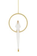 King Home Lampa wisząca LORO 1 CIRCLE złota - LED King Home Lampa wisząca LORO 1 CIRCLE złota - LED
