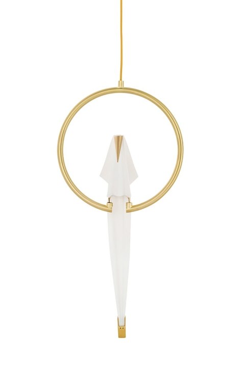 King Home Lampa wisząca LORO 1 CIRCLE złota - LED King Home Lampa wisząca LORO 1 CIRCLE złota - LED