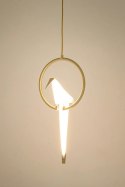 King Home Lampa wisząca LORO 1 CIRCLE złota - LED King Home Lampa wisząca LORO 1 CIRCLE złota - LED