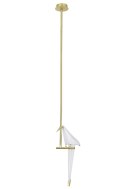 King Home Lampa wisząca LORO 1 złota - LED King Home Lampa wisząca LORO 1 złota - LED