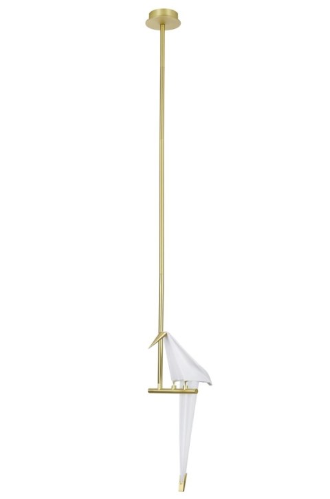 King Home Lampa wisząca LORO 1 złota - LED King Home Lampa wisząca LORO 1 złota - LED