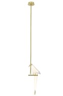 King Home Lampa wisząca LORO 1 złota - LED King Home Lampa wisząca LORO 1 złota - LED