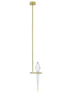 King Home Lampa wisząca LORO 1 złota - LED King Home Lampa wisząca LORO 1 złota - LED