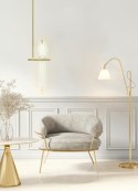 King Home Lampa wisząca LORO 1 złota - LED King Home Lampa wisząca LORO 1 złota - LED
