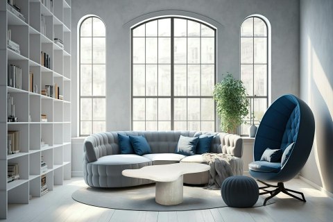 King Home Stolik Rene 2 mikrocement King Home Stolik Rene 2 mikrocement