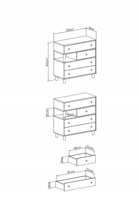 KOMODA Z SZUFLADAMI MŁODZIEŻOWA MEBLAR FARO System FR11 - Biały Lux / Dąb Artisan / Szary dla dziecka dla nastolatka do sypialni KOMODA Z SZUFLADAMI MŁODZIEŻOWA MEBLAR FARO System FR11 - Biały Lux / Dąb Artisan / Szary dla dziecka dla nastolatka do sypialni