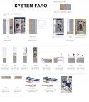KOMODA Z SZUFLADAMI MŁODZIEŻOWA MEBLAR FARO System FR11 - Biały Lux / Dąb Artisan / Szary dla dziecka dla nastolatka do sypialni KOMODA Z SZUFLADAMI MŁODZIEŻOWA MEBLAR FARO System FR11 - Biały Lux / Dąb Artisan / Szary dla dziecka dla nastolatka do sypialni