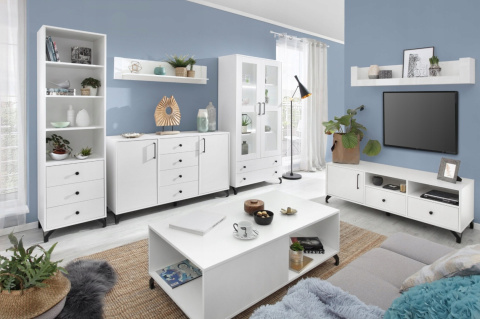 ŁÓŻKO MŁODZIEŻOWE Z SZUFLADAMI BERGEN System BE13 - Biały Lux / Biały wysoki połysk laminat fronty pokryte akrylem 90x200 ŁÓŻKO MŁODZIEŻOWE Z SZUFLADAMI BERGEN System BE13 - Biały Lux / Biały wysoki połysk laminat fronty pokryte akrylem 90x200